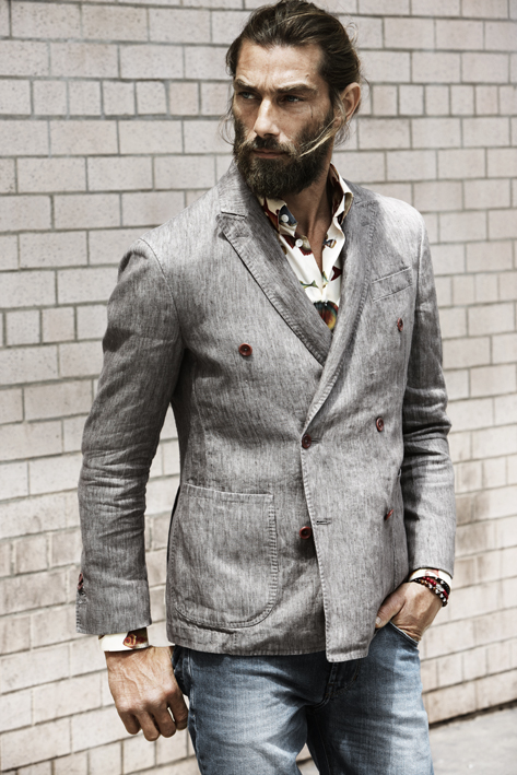 Patrick Petitjean wearing the Eton fish shirt